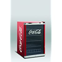 Refrigerador botellero mediano puerta de Cristal- color rojo con logotipo en la puerta de coca cola Rango de temperatura…